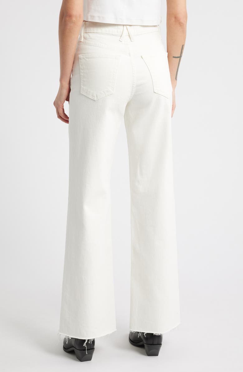 SLVRLAKE Grace High Waist Wide Leg Jeans, Alternate, color, White