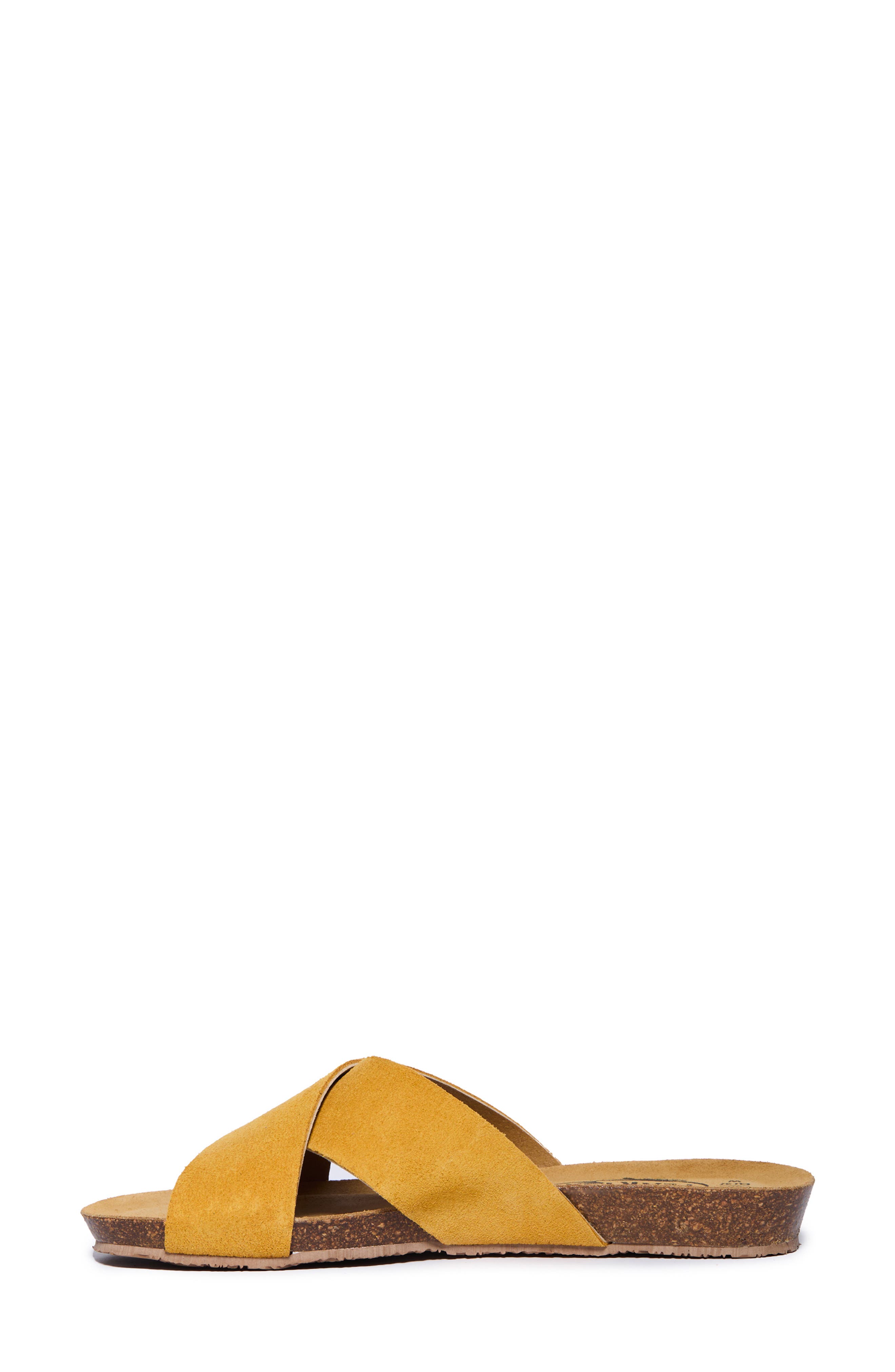 Faro Slide Sandal, Alternate, color, AFELPADO OCRE