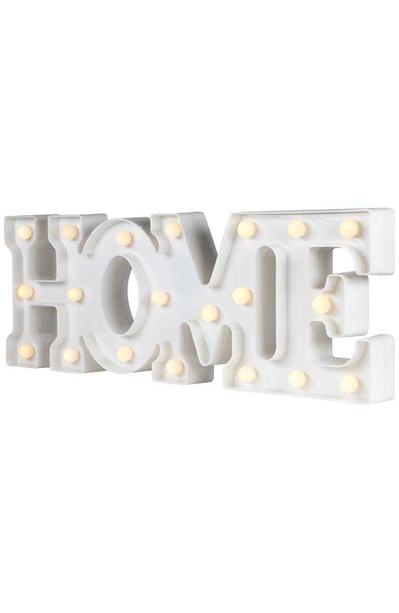 Northlight LED LIghted Home Marquee Wall Sign - 20.5" - White, Alternate, color, White