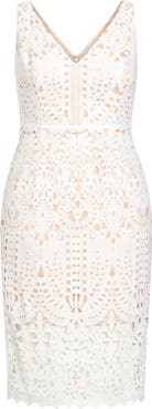 City Chic All Class Lace Overlay Sheath Dress