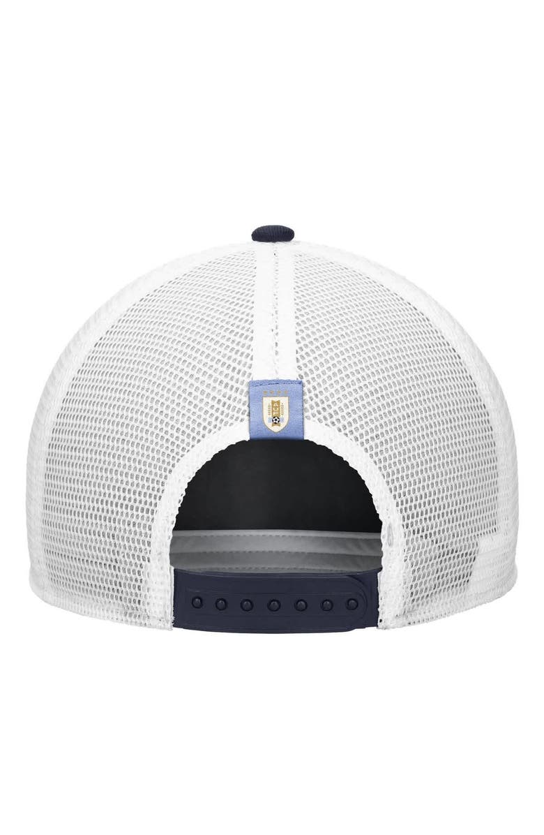 Nike Men's Nike Navy Uruguay National Team Rise Rope Trucker A-Frame Adjustable Hat, Alternate, color, Navy