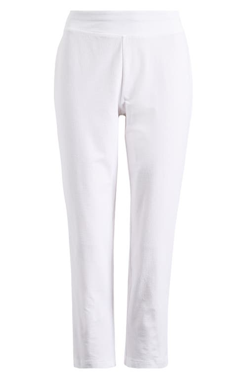 Shop Eileen Fisher Stretch Crepe Slim Ankle Pants In White