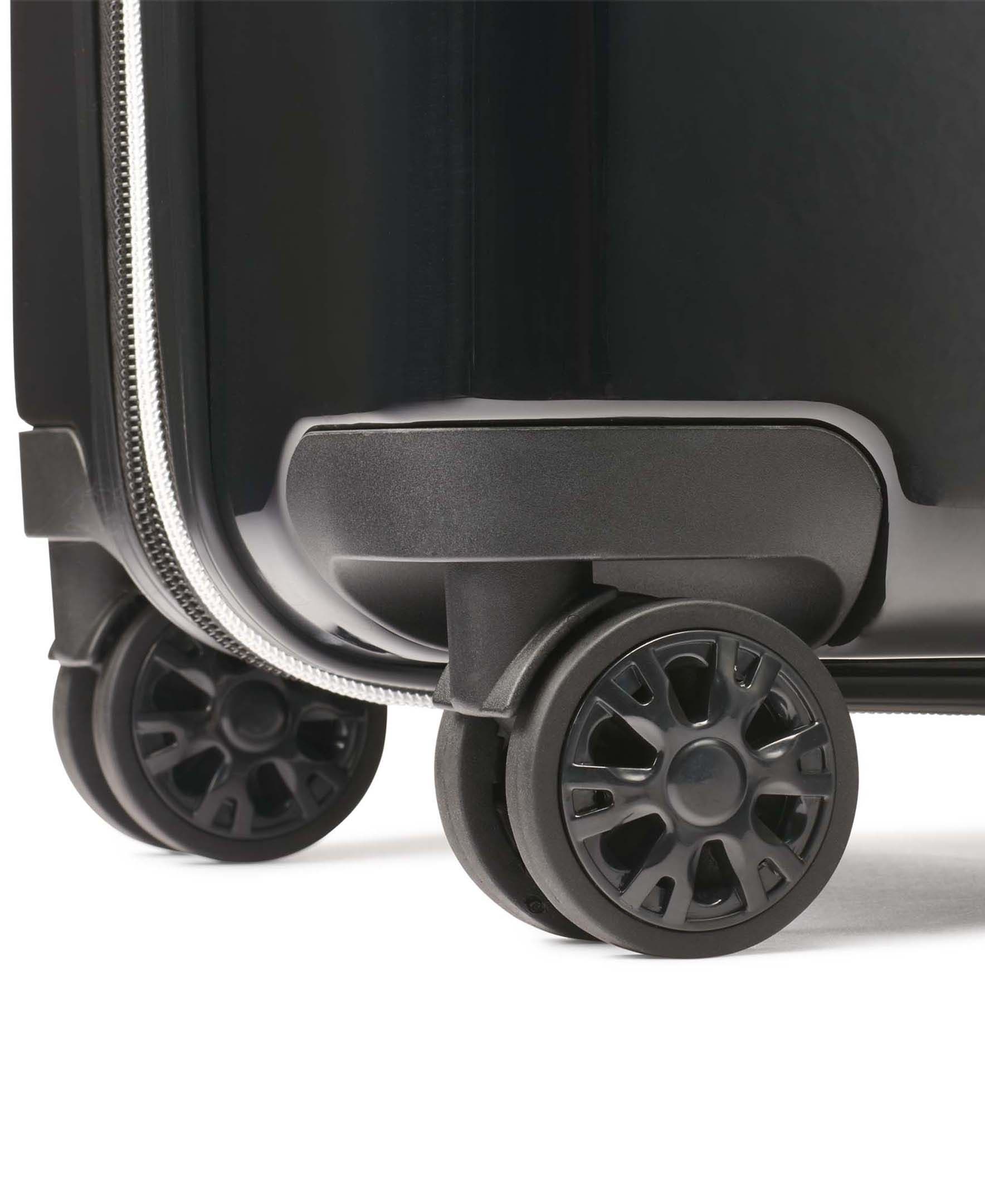 KARL LAGERFELD Karl Flowers Upright Suitcase, Alternate, color, Black
