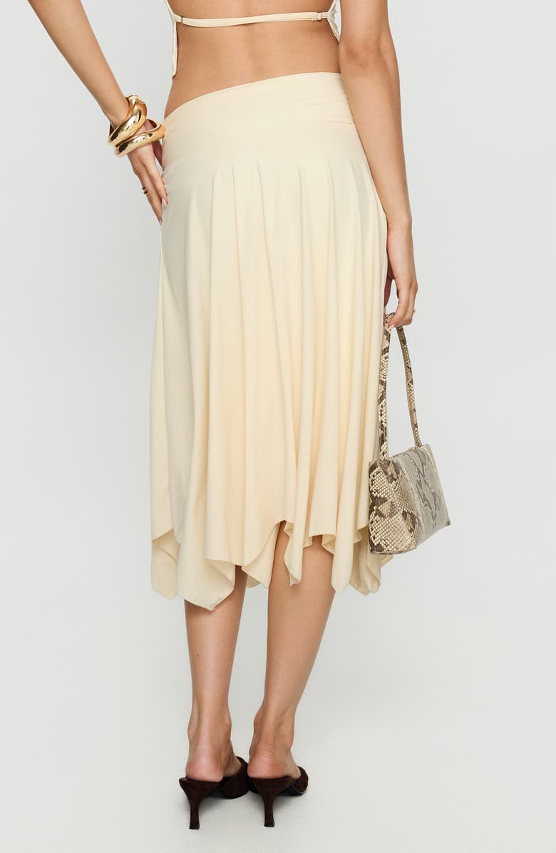 Princess Polly Scenic Route Asymmetric Midi Skirt, Alternate, color, Yellow