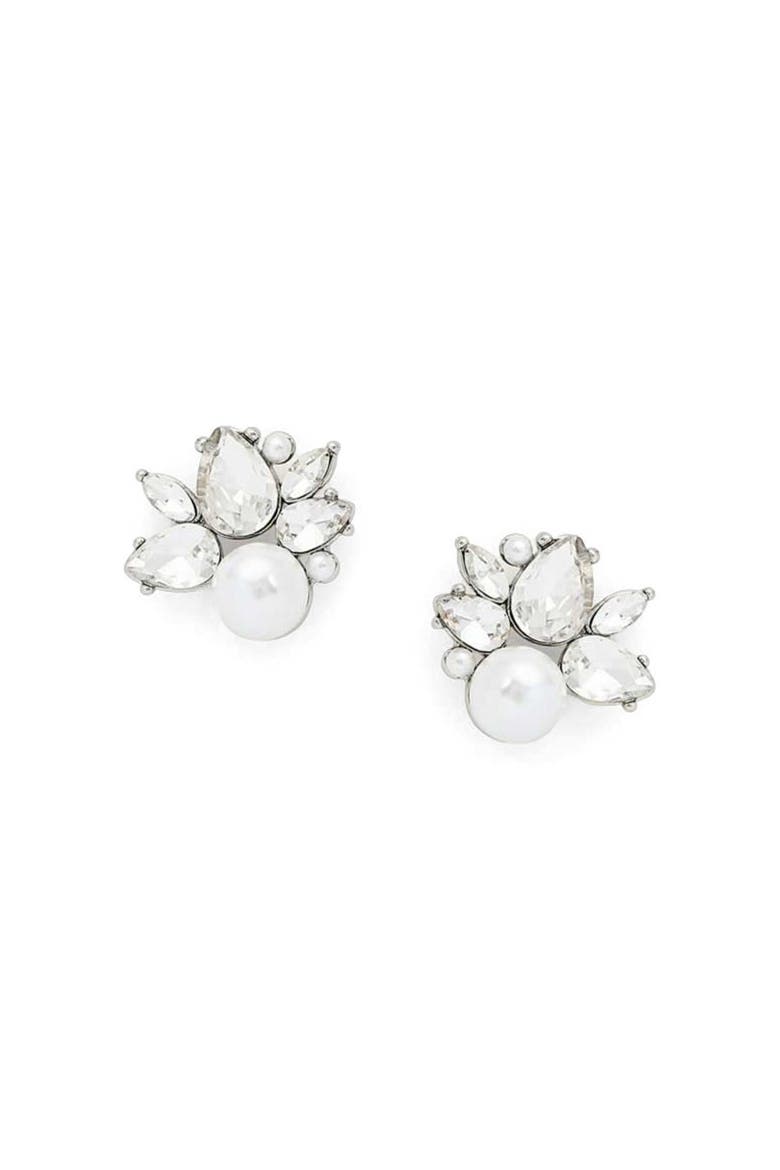 Mini Bordeaux Studs, Main, color, Silver