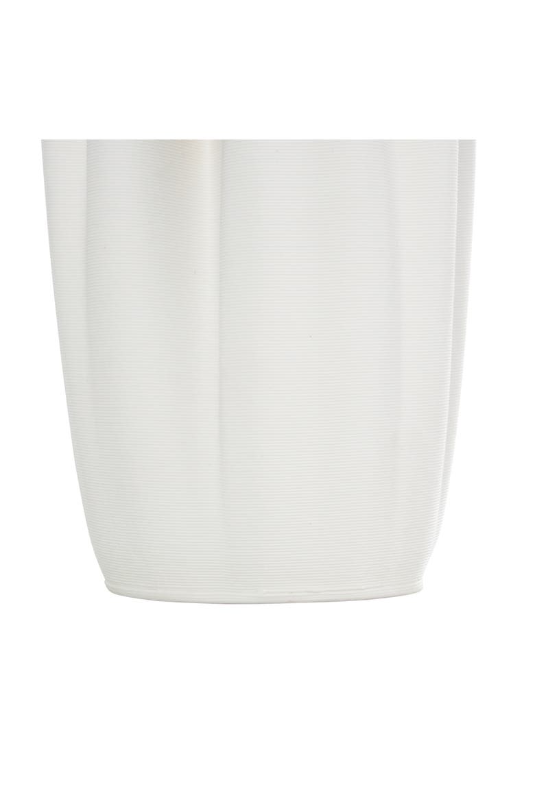 Fluted Ceramic Vase, Alternate, color, WHITE