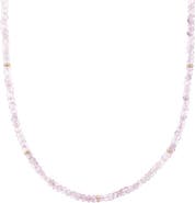 The Lovery Fine Jewelry Rose Quartz Bead Necklace