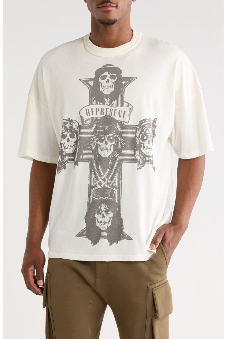 G 'n' R Cotton T-Shirt, Main, color, WASHED ECRU