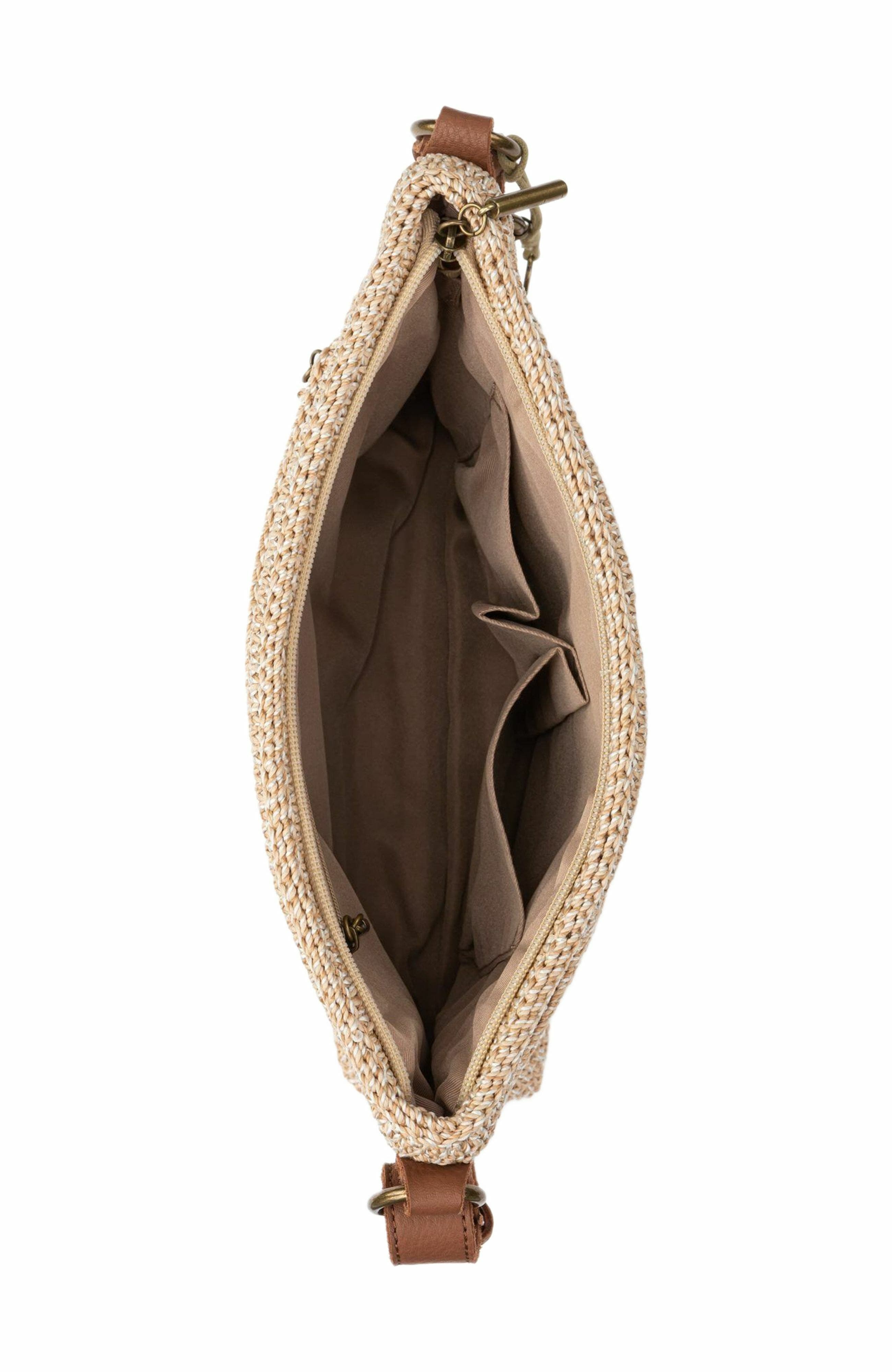 Melrose Crossbody Leather Bag, Alternate, color, Bamboo Static
