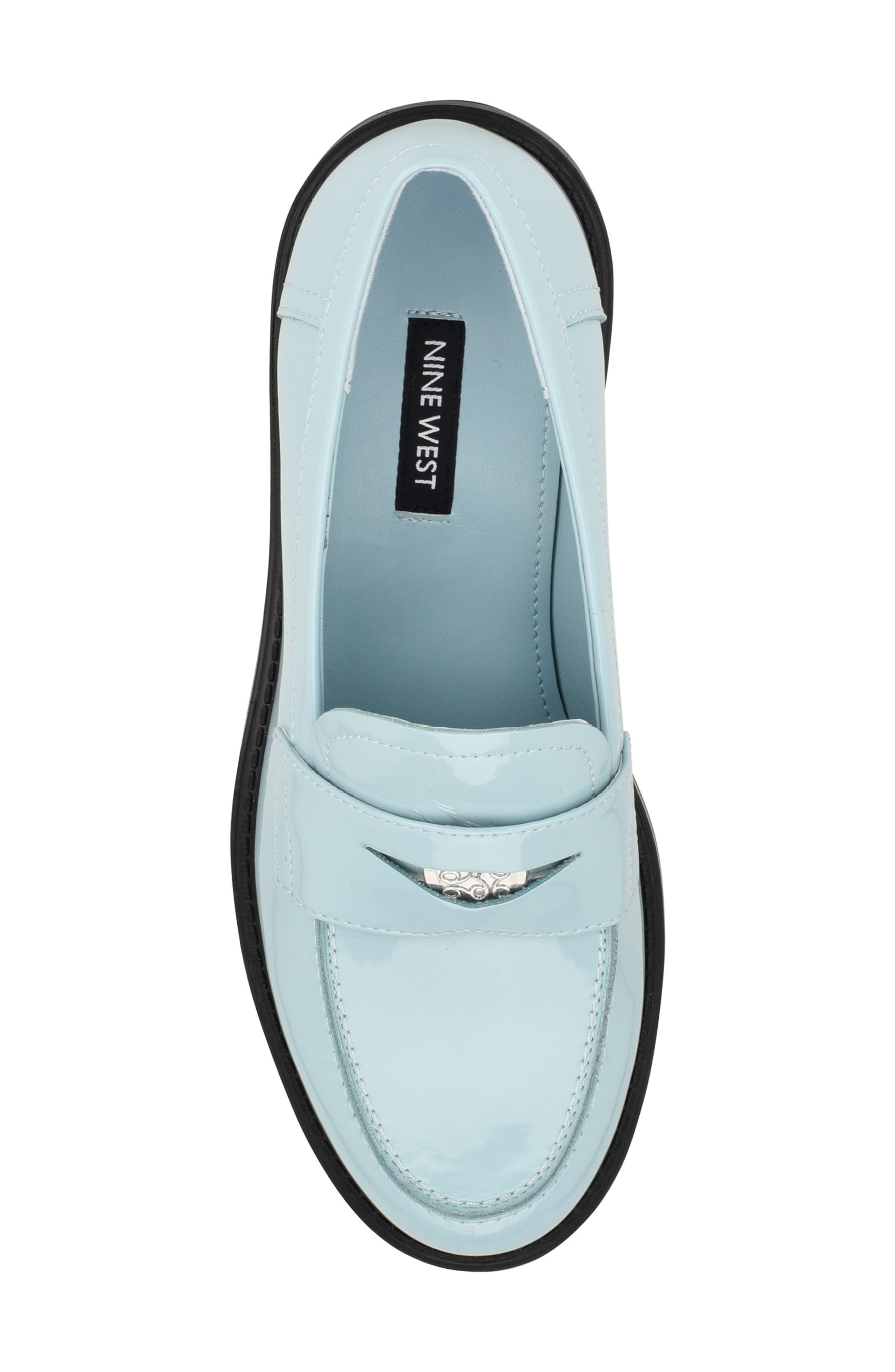 Seeme Penny Loafer, Alternate, color, LIGHT BLUE