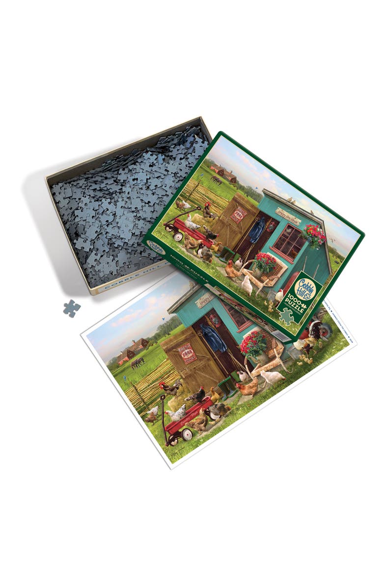 Cobble Hill The Happy Hen 1000 Piece Puzzle, Alternate, color, Multicolored