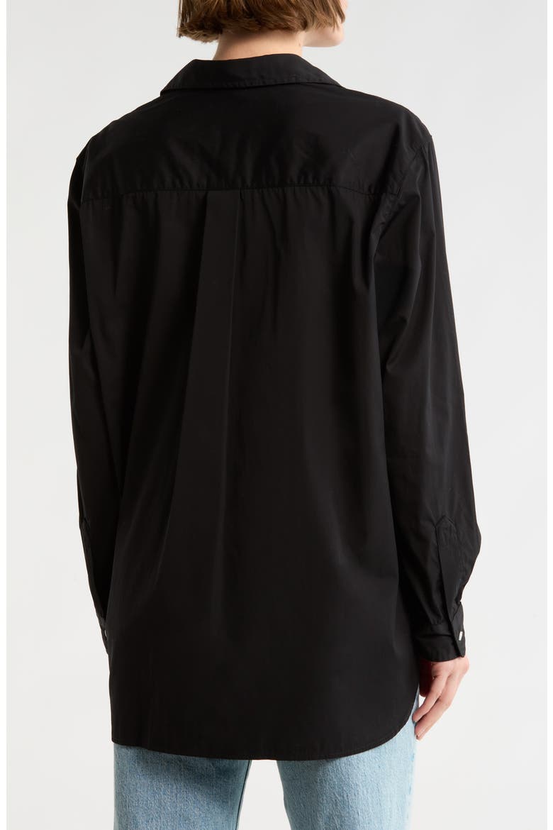 Joedy Boyfriend Button-Up Shirt, Alternate, color, BLACK