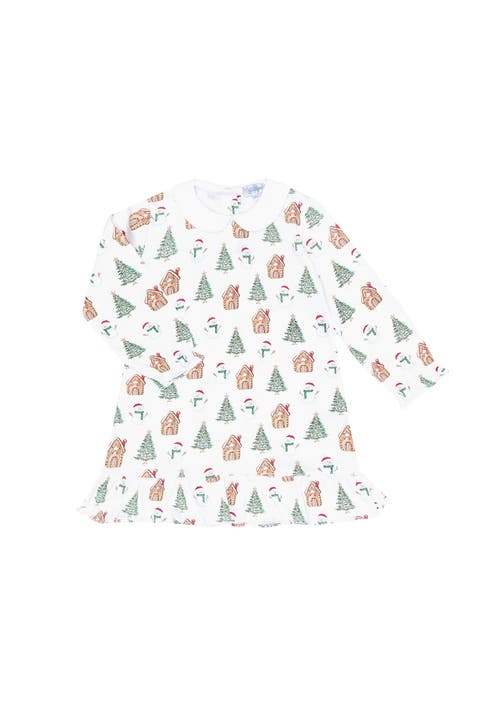 Pima Cotton Wonderland Christmas Print Long Sleeve Playtime - Toddler & Little Kid