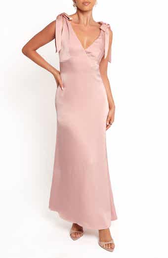 Petal & Pup Claudine Satin Evening Dress