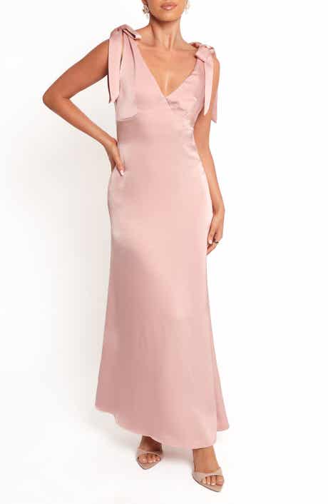 Petal & Pup Claudine Satin Evening Dress