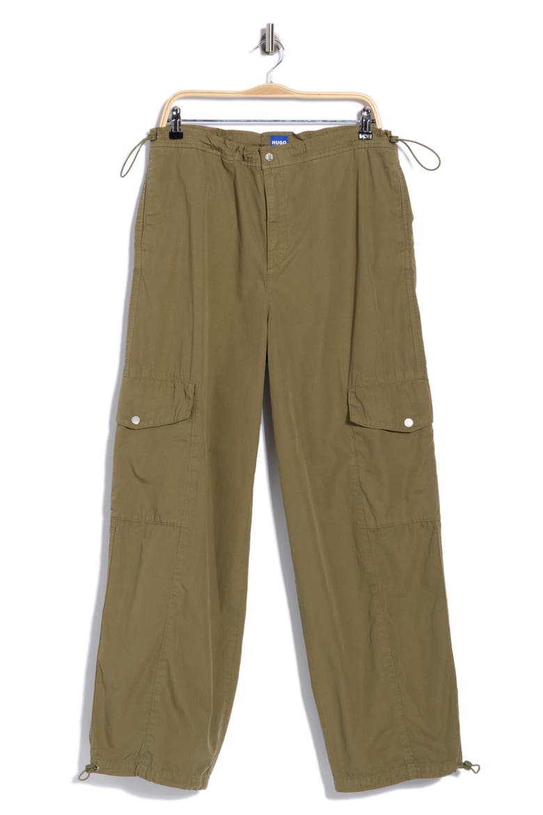 High Waist Cargo Pants, Main, color, OPEN GREEN