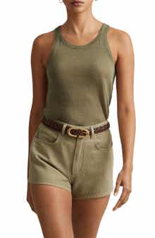 Reiss Colorado Twill High Rise Shorts