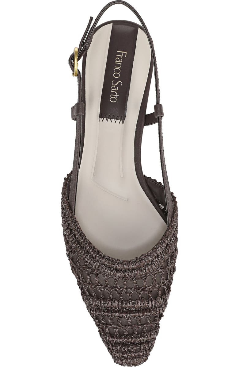 Franco Sarto Riona Slingback Flat, Alternate, color, Chocolate Brown
