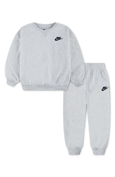 Kids' Oversized Crewneck Sweatshirt & Pants Set