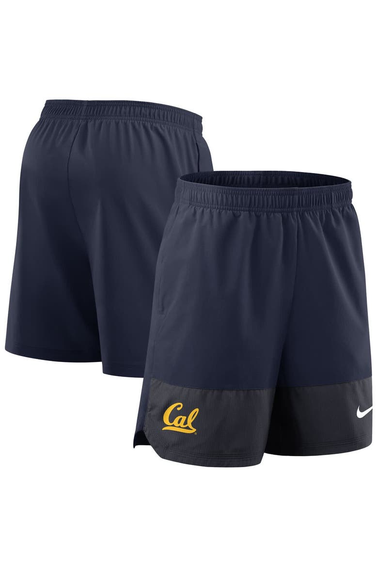 Men's Nike Navy Cal Bears 2025 Sideline Performance Shorts, Main, color, Navy