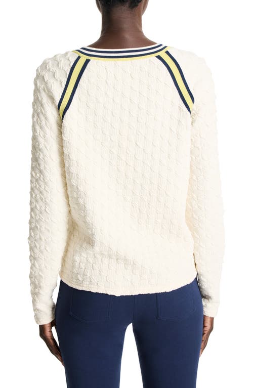 NZ ACTIVE BY NIC+ZOE NZ ACTIVE BY NIC+ZOE TEXTURED TIPPED SWEATSHIRT 