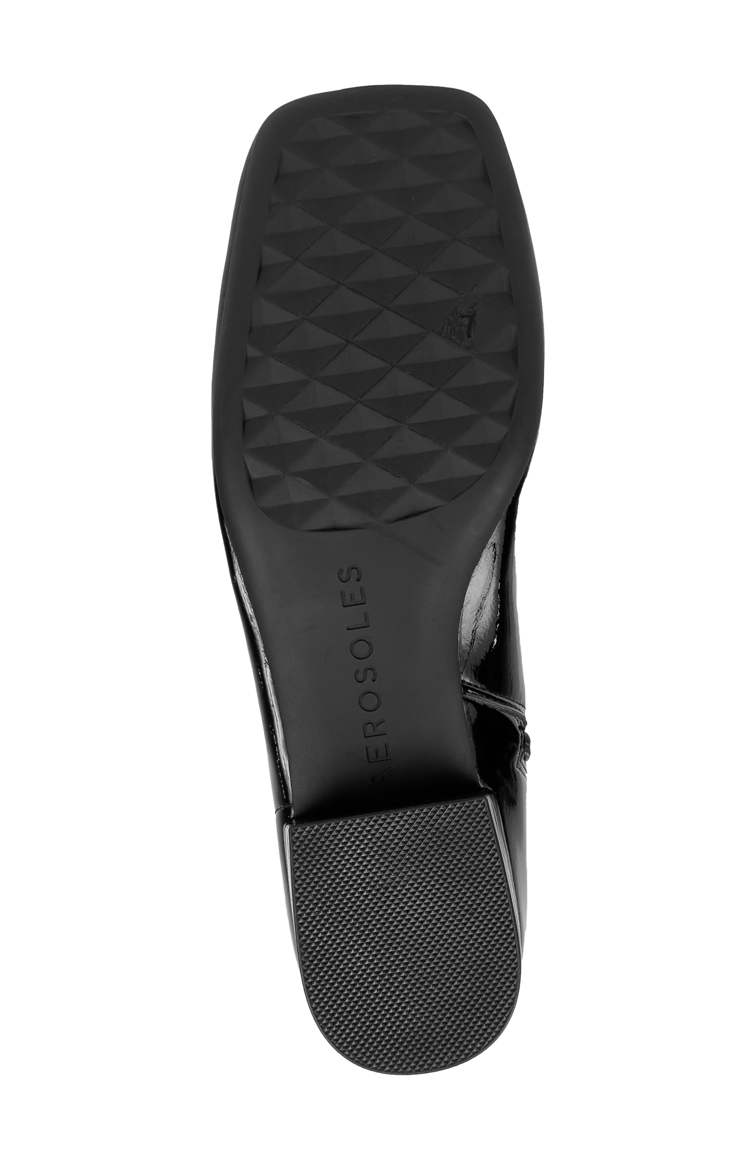 Aerosoles Nana Knee High Boot, Alternate, color, Black Stretch Crinkle Patent