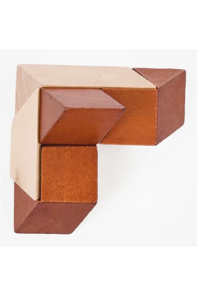 Great Pyramid of Giza 3D Wooden Brainteaser Puzzle, Alternate, color, Multicolored