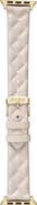 BCBG Quilted Faux Leather Watch Band