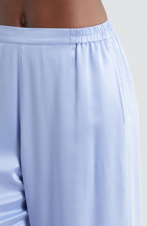 Lunya High Waist Washable Silk Pajamas In Periwinkle Eve
