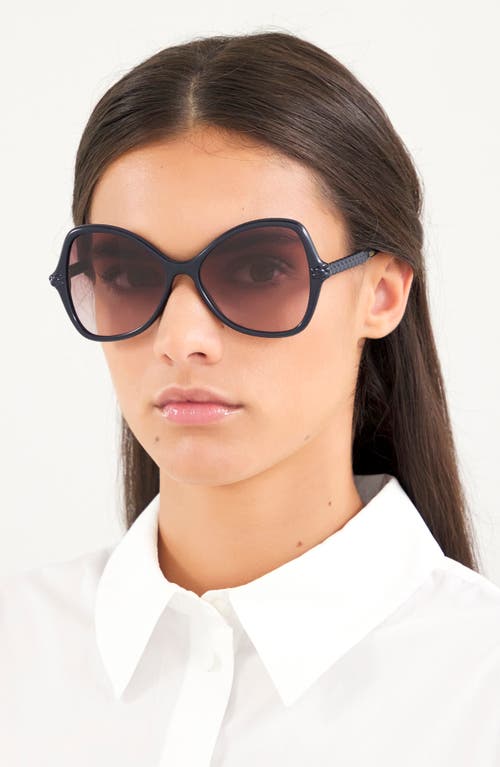 Chloé 56mm Gradient Square Sunglasses In Pink/brown Gradient