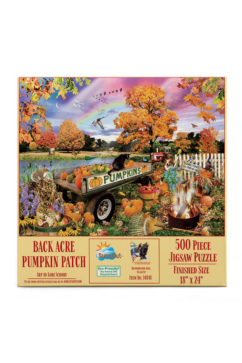 Back Acre Pumpkin Patch 500 piece Jigsaw Puzzle for Adults, Alternate, color, Multicolor