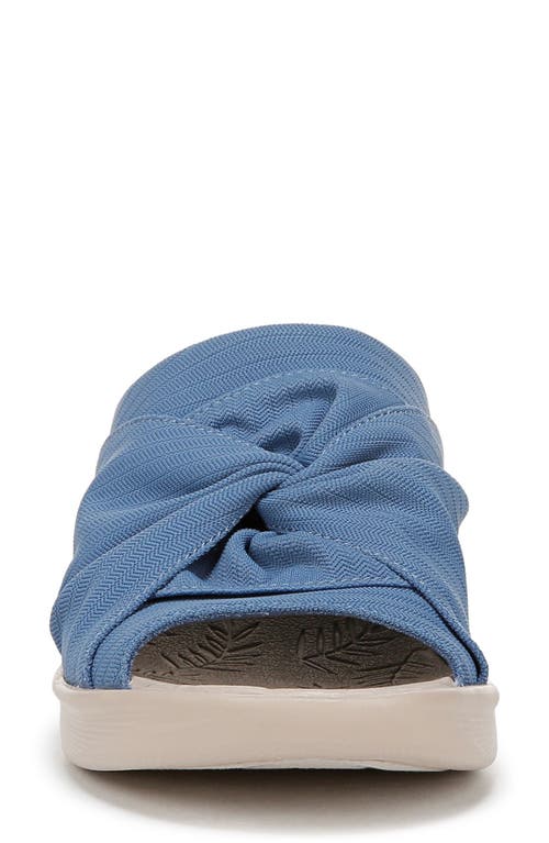 Bzees Women's Smile 3 Washable Slide Wedge Sandals In Blue