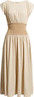 FREEMARKET Smocked Bodice Midi Dress