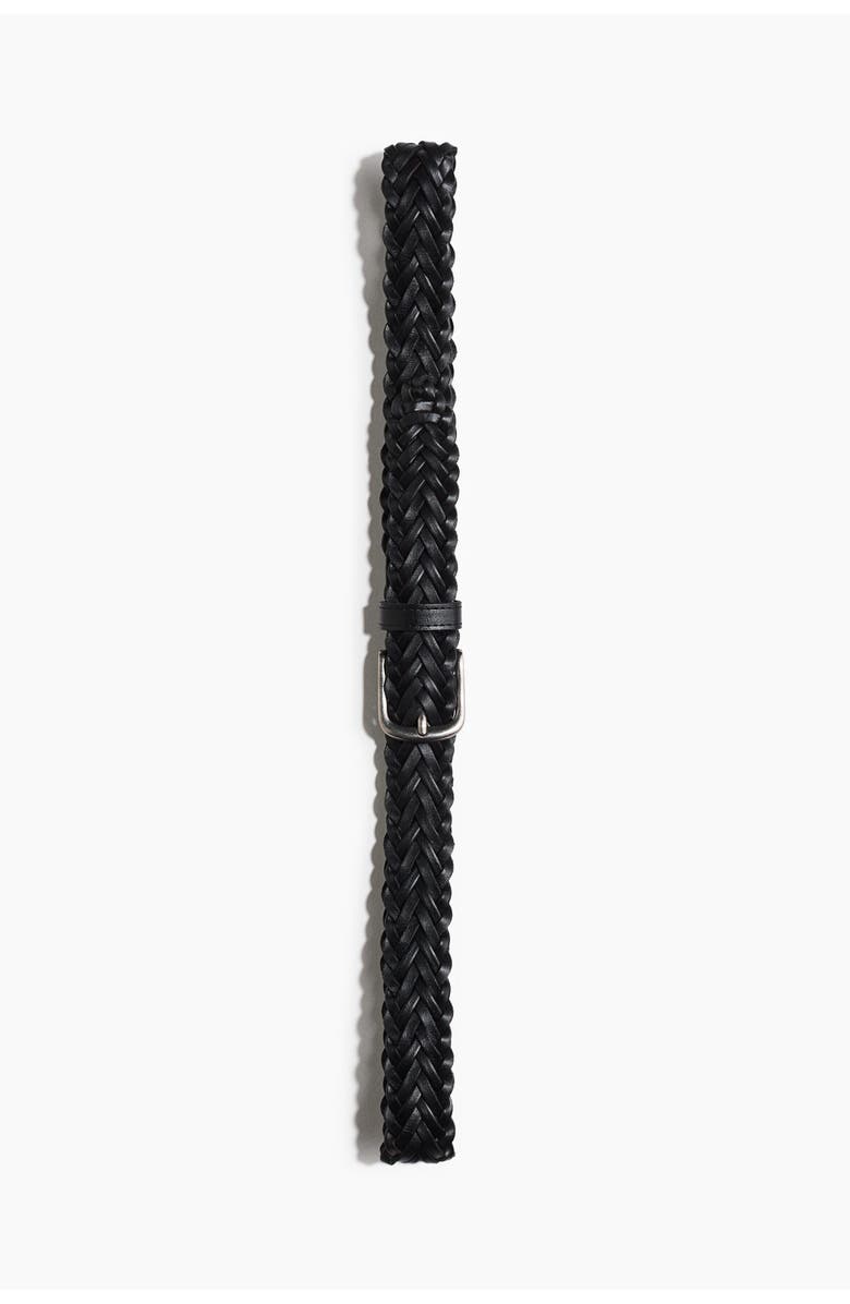 H&M Braided Belt, Main, color, Black