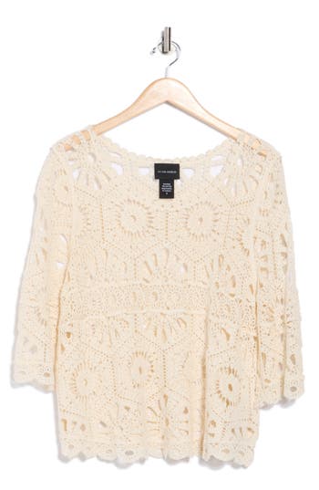 Forgotten Grace Crochet Lace Top In White