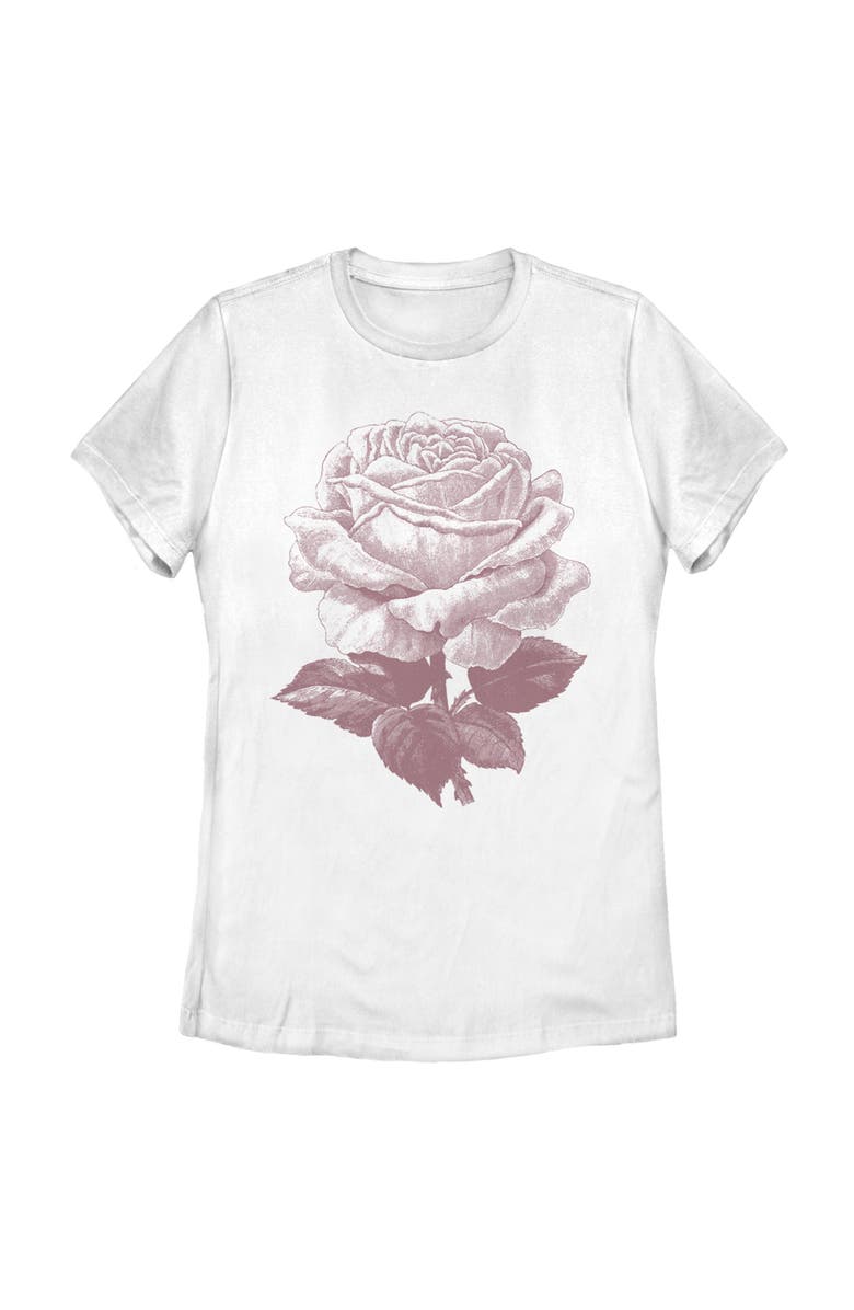 Lost Gods Women's Lost Gods Rose Sketch Graphic T-Shirt, Main, color, White