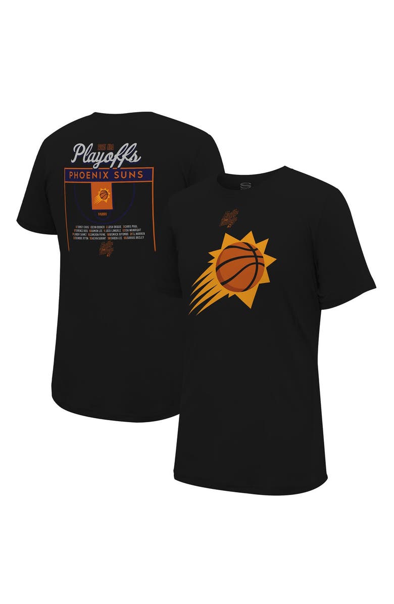 Stadium Essentials Unisex Stadium Essentials  Black Phoenix Suns 2023 NBA Playoffs Roster T-Shirt, Alternate, color, 