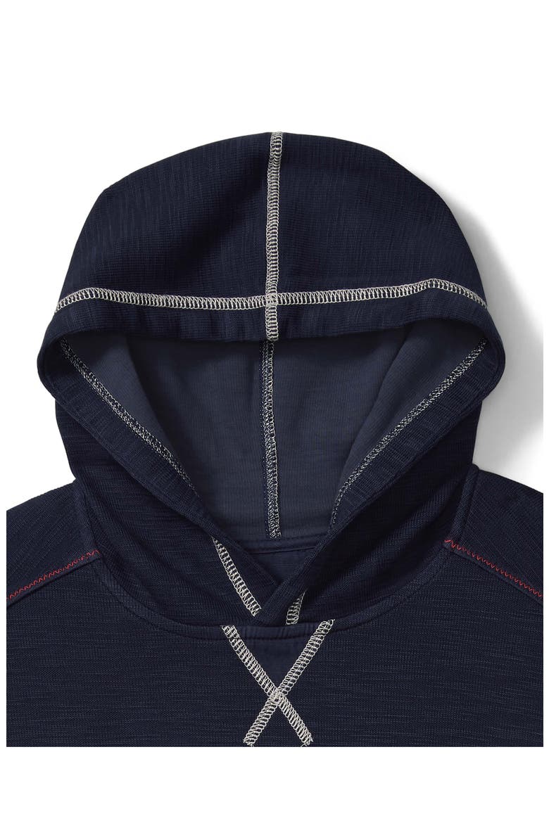 Tobago Bay Waves Cotton Blend Hoodie, Alternate, color, OCEAN DEEP