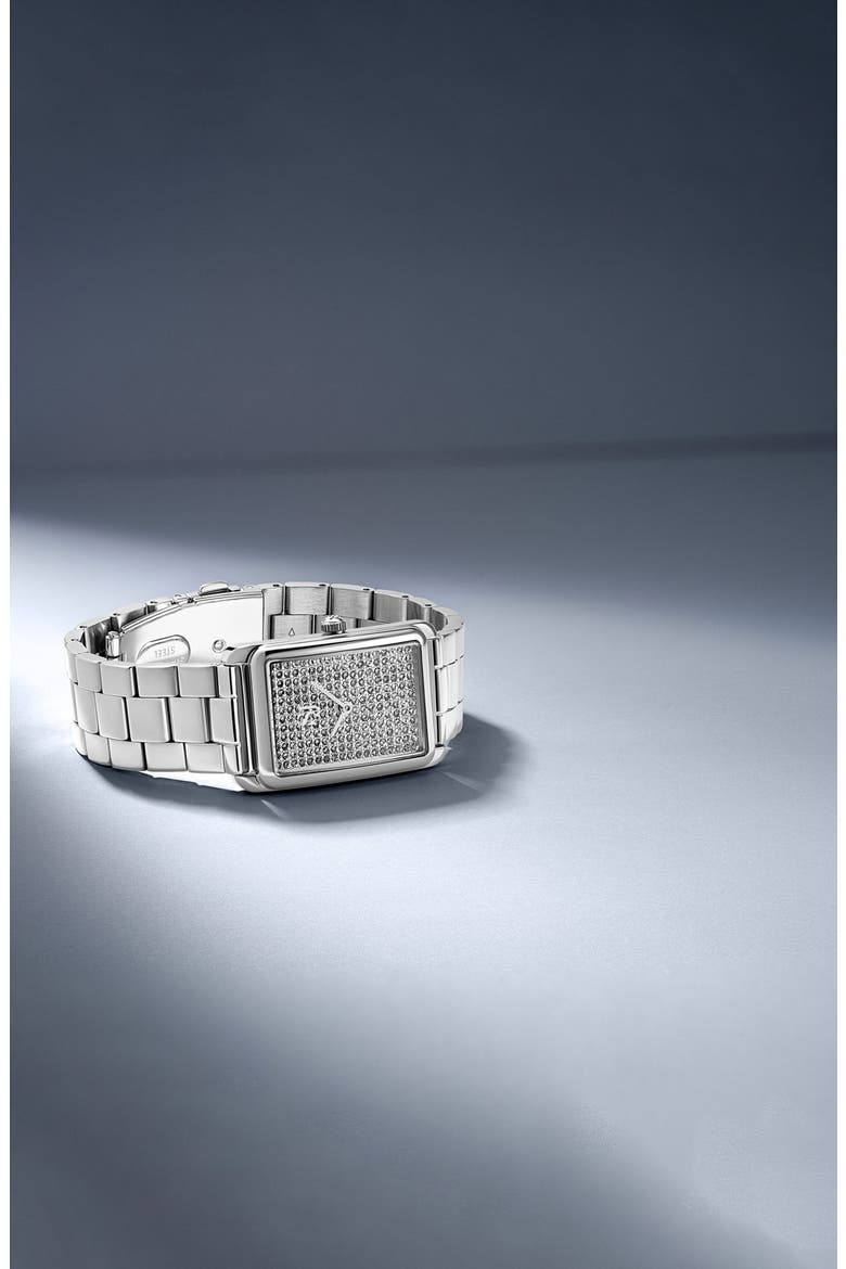 Watch Santina with white zirconia, Alternate, color, Stainless Steel Silver
