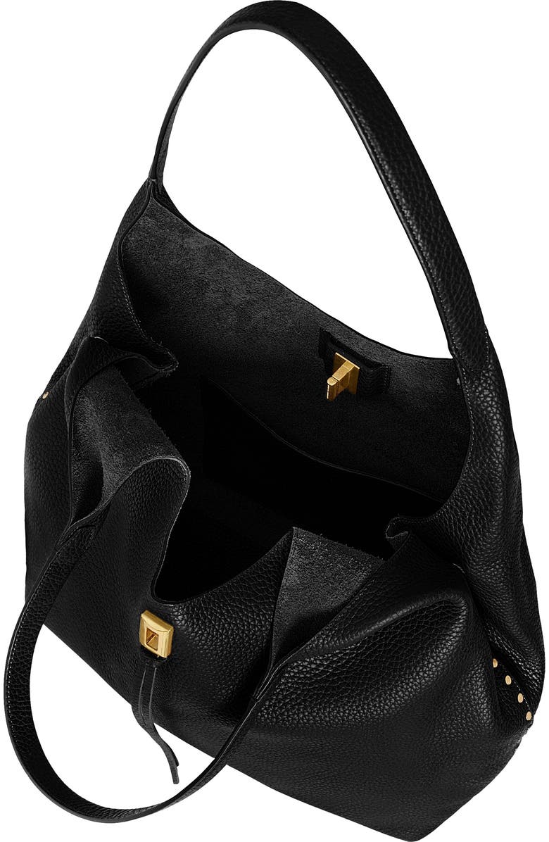 Rebecca Minkoff Darren Signature Leather Carryall Bag, Alternate, color, Black