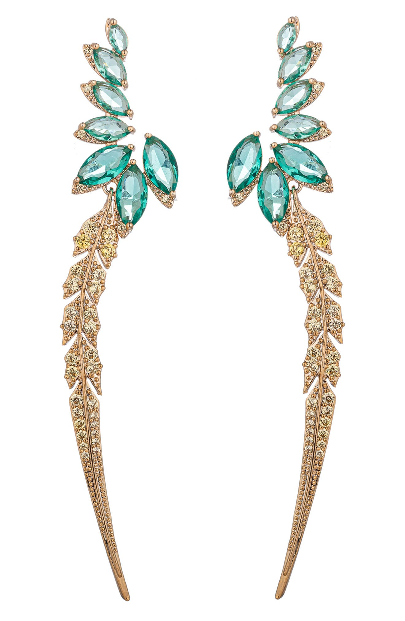 EYE CANDY LOS ANGELES Ellie CZ Drop Earrings