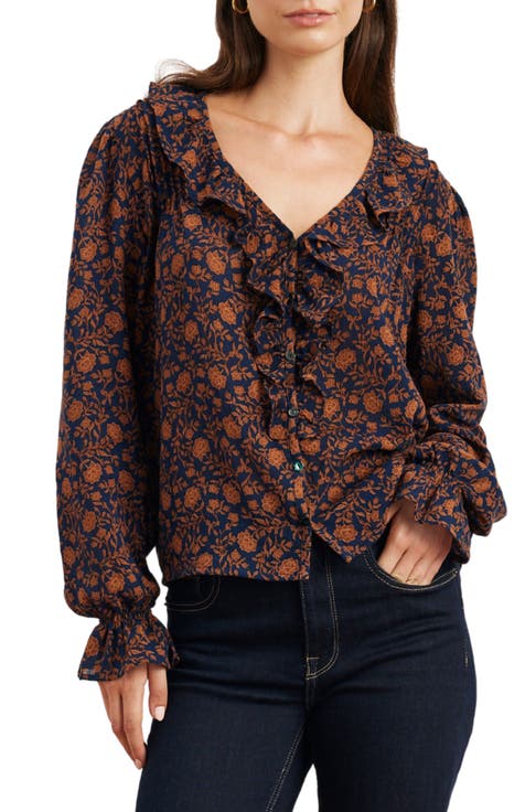 Long Sleeve Chloe Ruffle Shirt