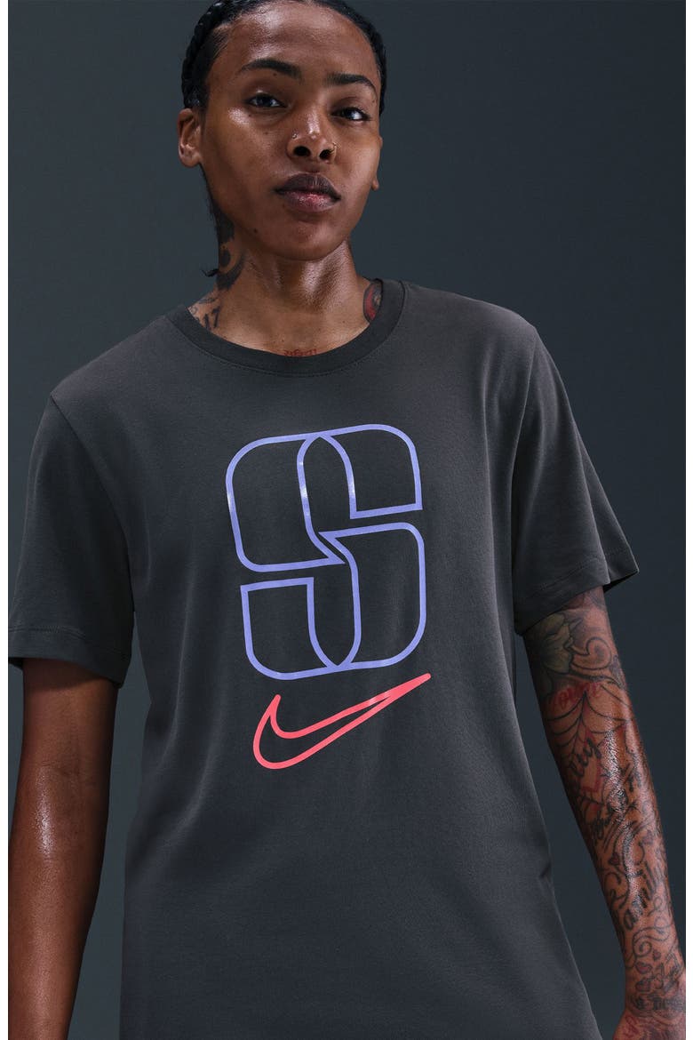 Sabrina Dri-FIT Basketball T-Shirt, Alternate, color, ANTHRACITE