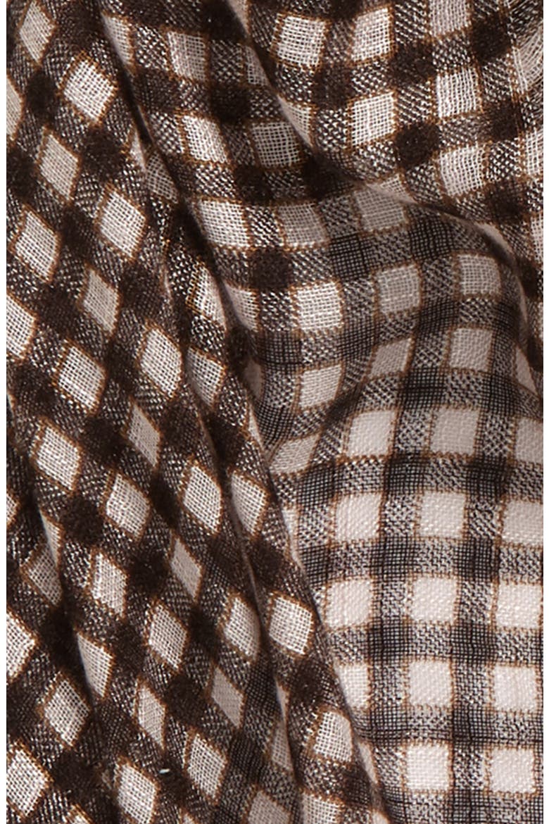 Women's Relaxed Scarf, Alternate, color, IVORY MELODY CHECK