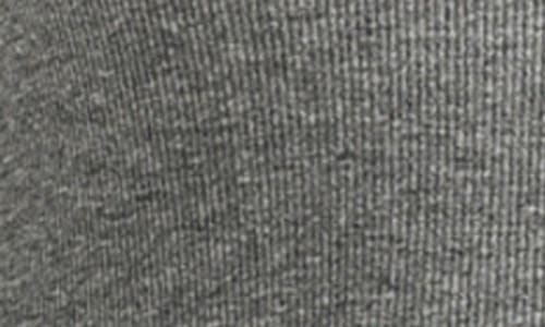 Lush Long Sleeve Button Front Crop Top In Gray