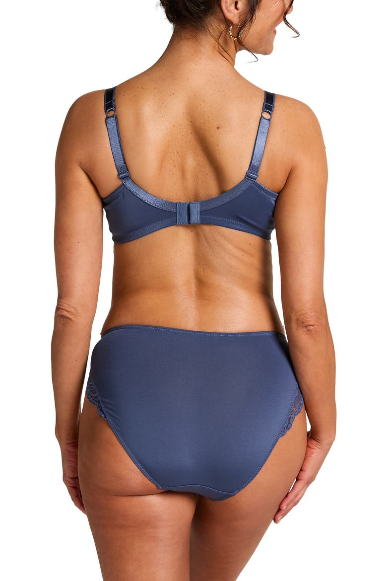 Sophie Non-Padded Underwired Bra, Alternate, color, Blue Indigo