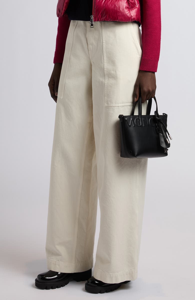 Moncler Very Micro Tote Bag, Alternate, color, Black