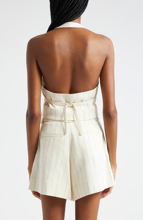 A.l.c Woodson Vest In Cream/black Stripe