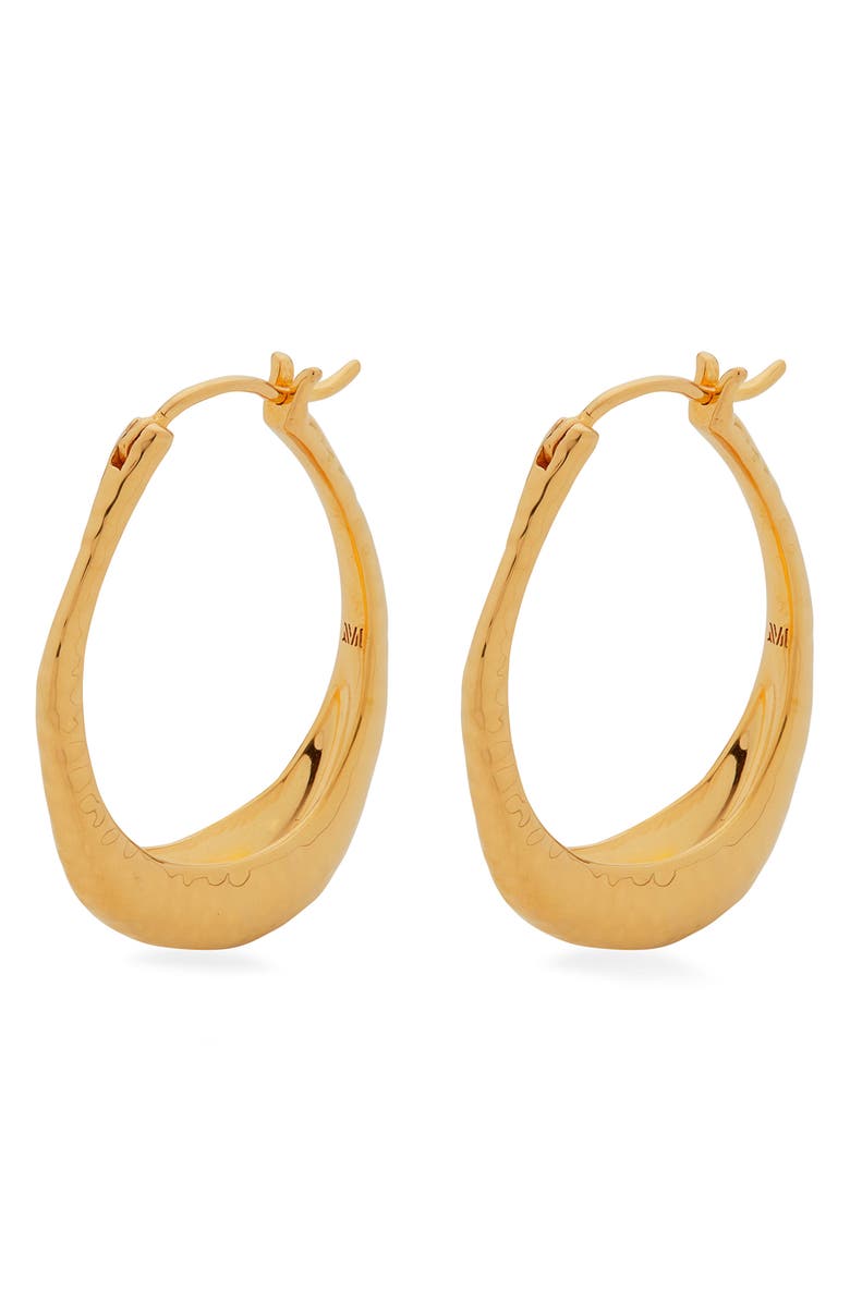 Monica Vinader Deia Hoop Earrings, Alternate, color, 18Ct Gold Vermeil On Sterling