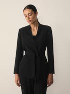 The Fold Clever Crepe Doppio Selsey Blazer